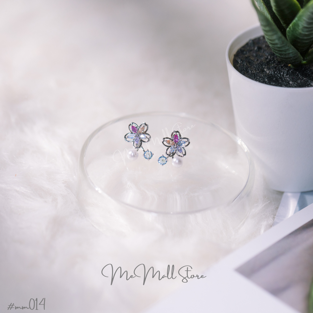 【#MM014-15】Cherry Blossom 2 Ways Earrings