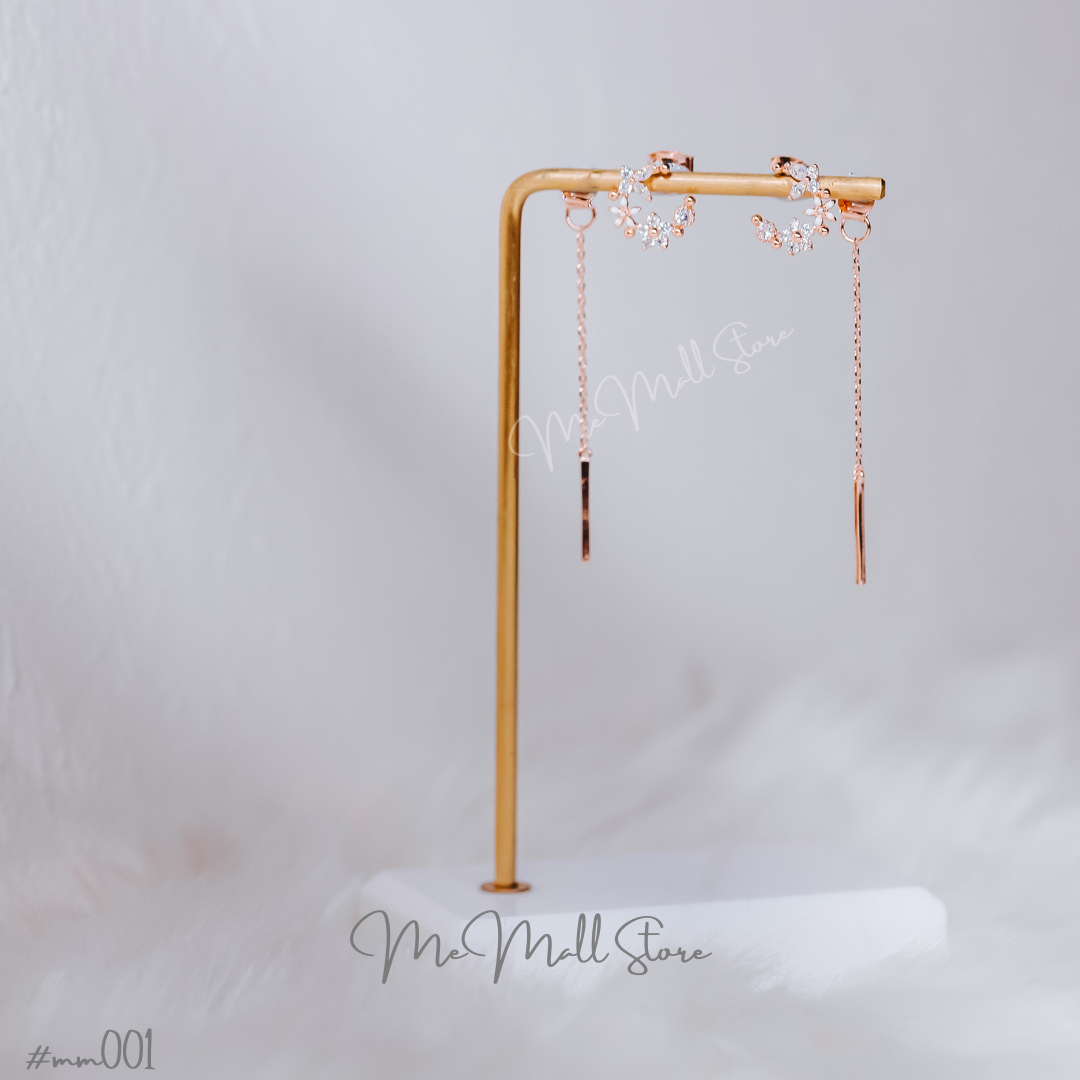 【#MM001-2】Moonlight 2 Way Earrings