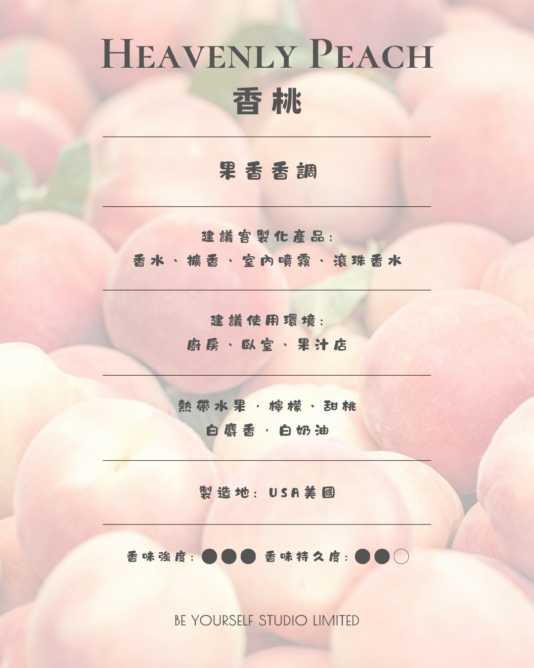 【香氣篇】Heavenly Peach - 香桃