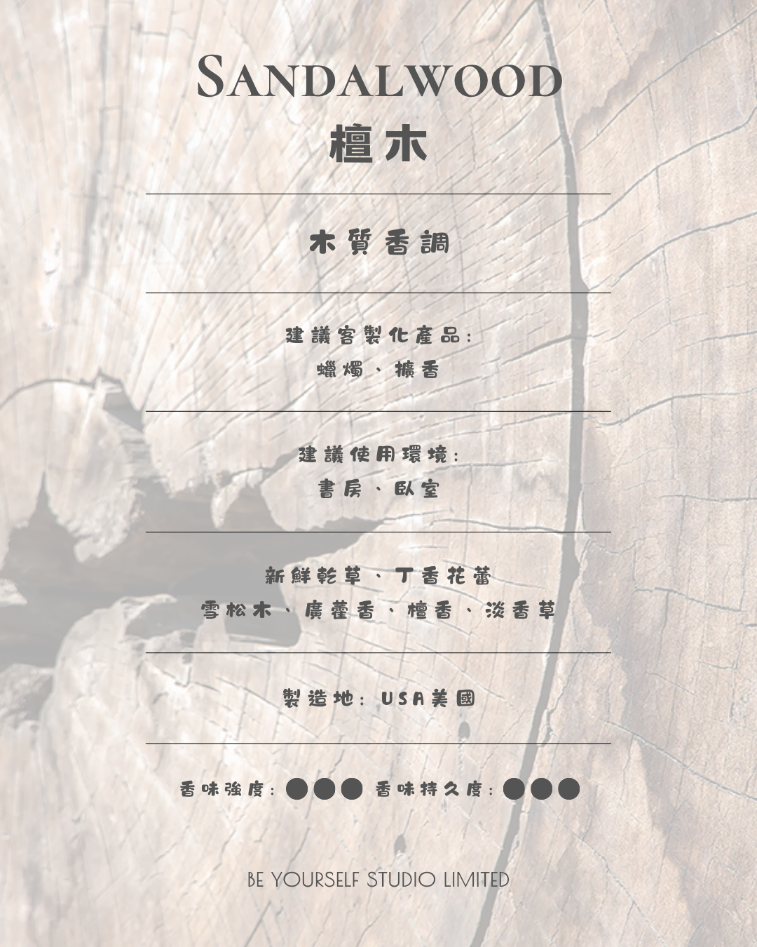 【香氣篇】Sandalwood - 檀木