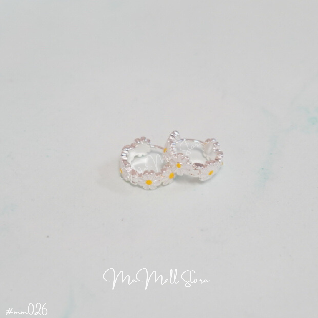 【#MM026】小雛菊圈圈耳環