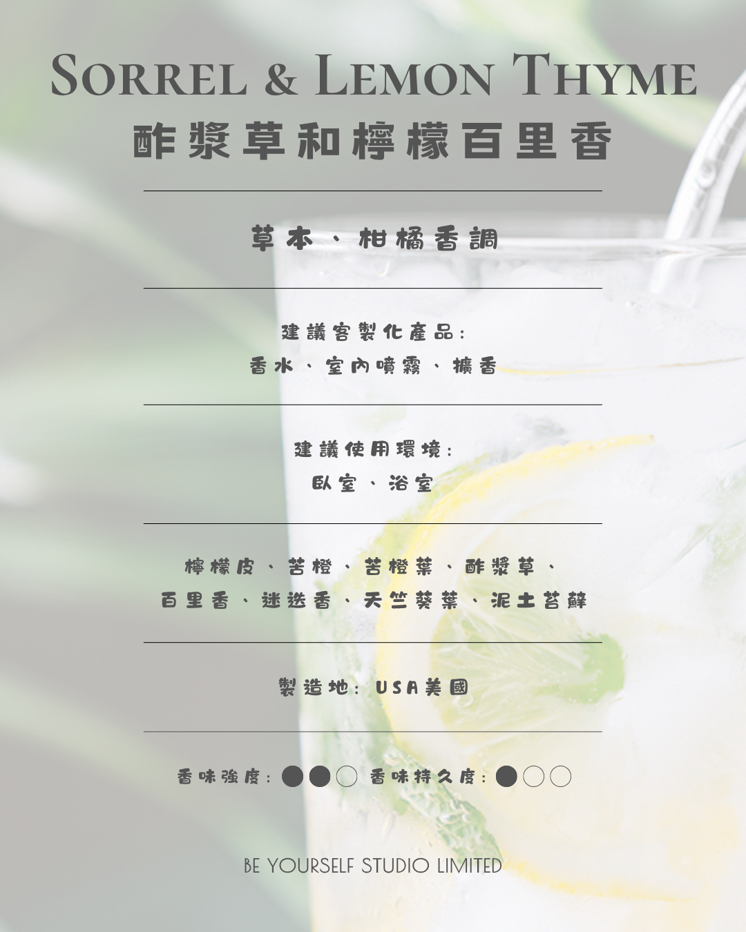 【香氣篇】Sorrel & Lemon Thyme - 酸模與檸檬百里香