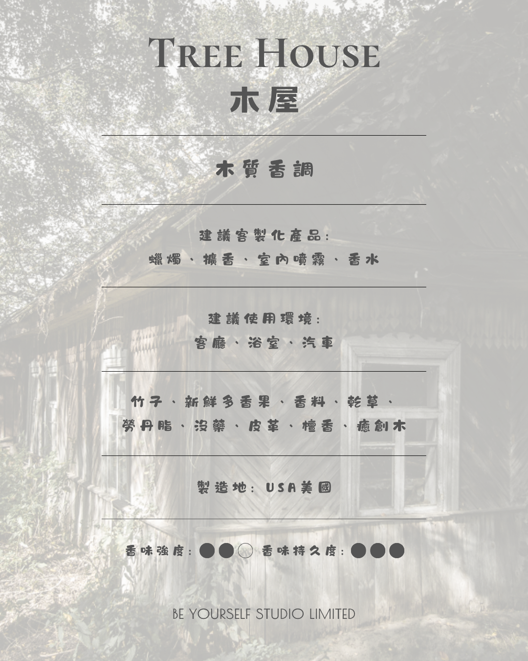 【香氣篇】Tree House - 木屋