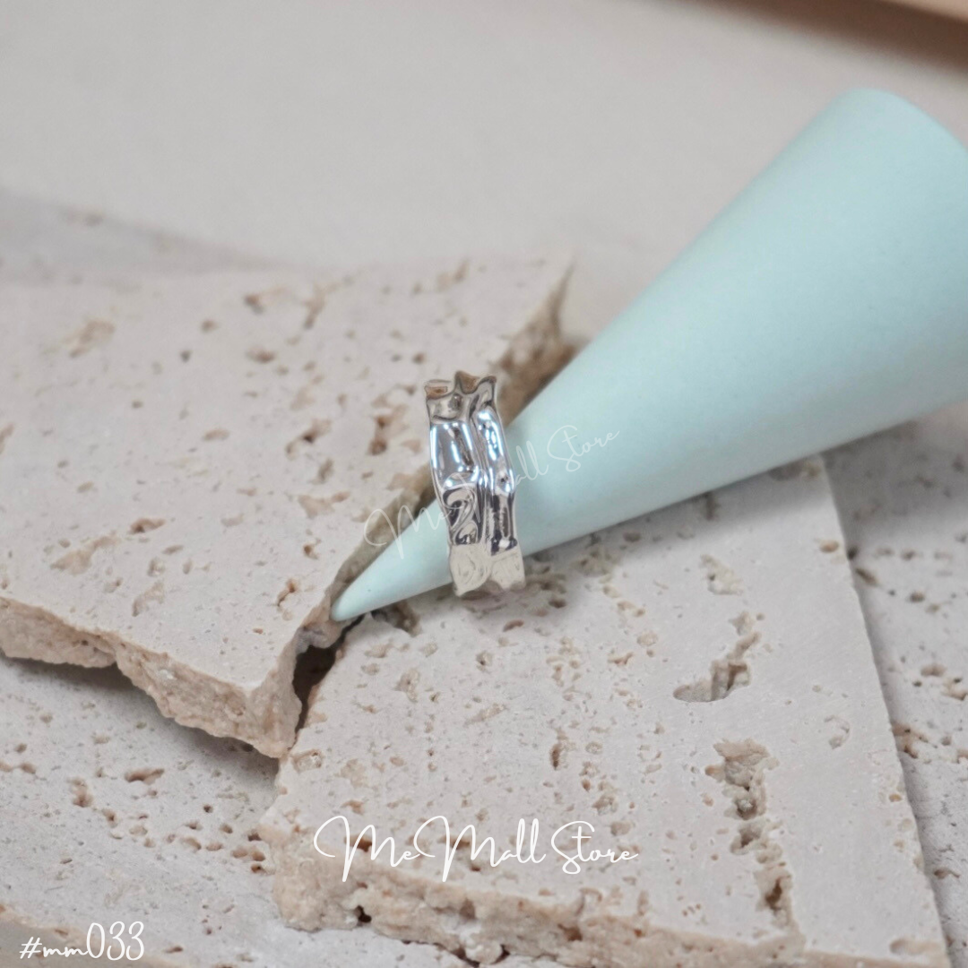 【#MM033】不規則壓紋厚身戒指