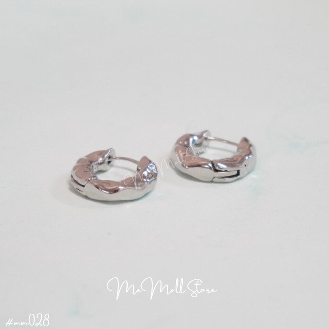 【#MM028】Croissant Hoop Earrings