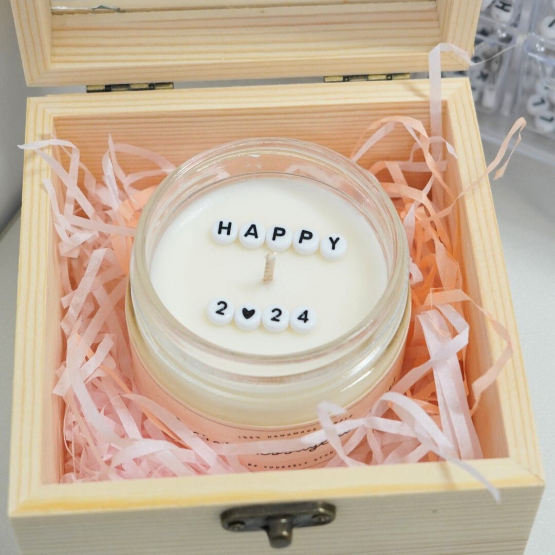 【工作坊】珠珠粒隱藏信息蠟燭