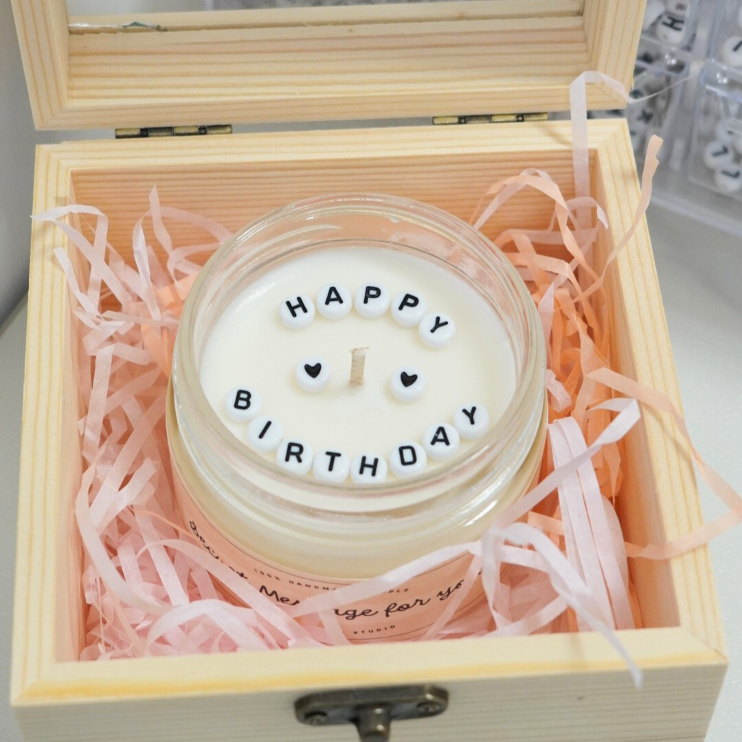 【工作坊】珠珠粒隱藏信息蠟燭