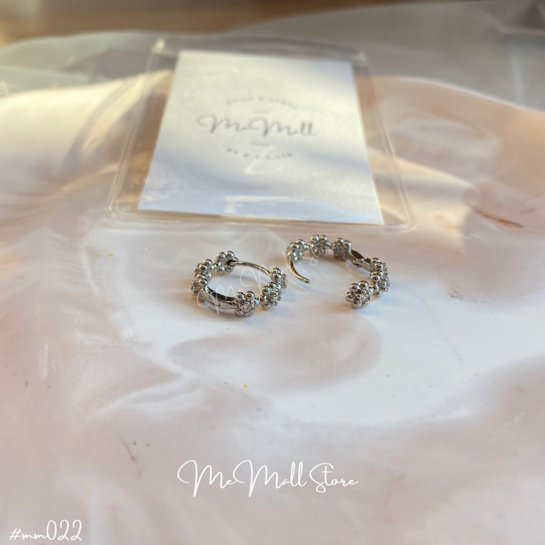 【#MM022】花花串圈圈耳環