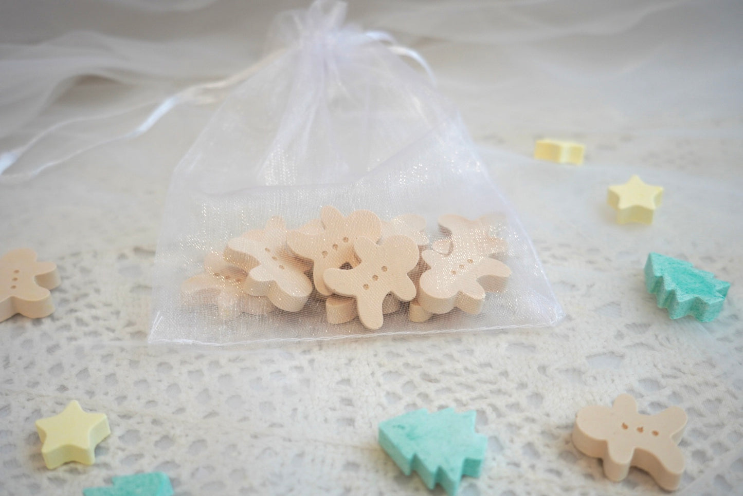 【聖誕系列】聖誕節特別版擴香石包 - 薑餅人版 (附送5mL擴香劑)