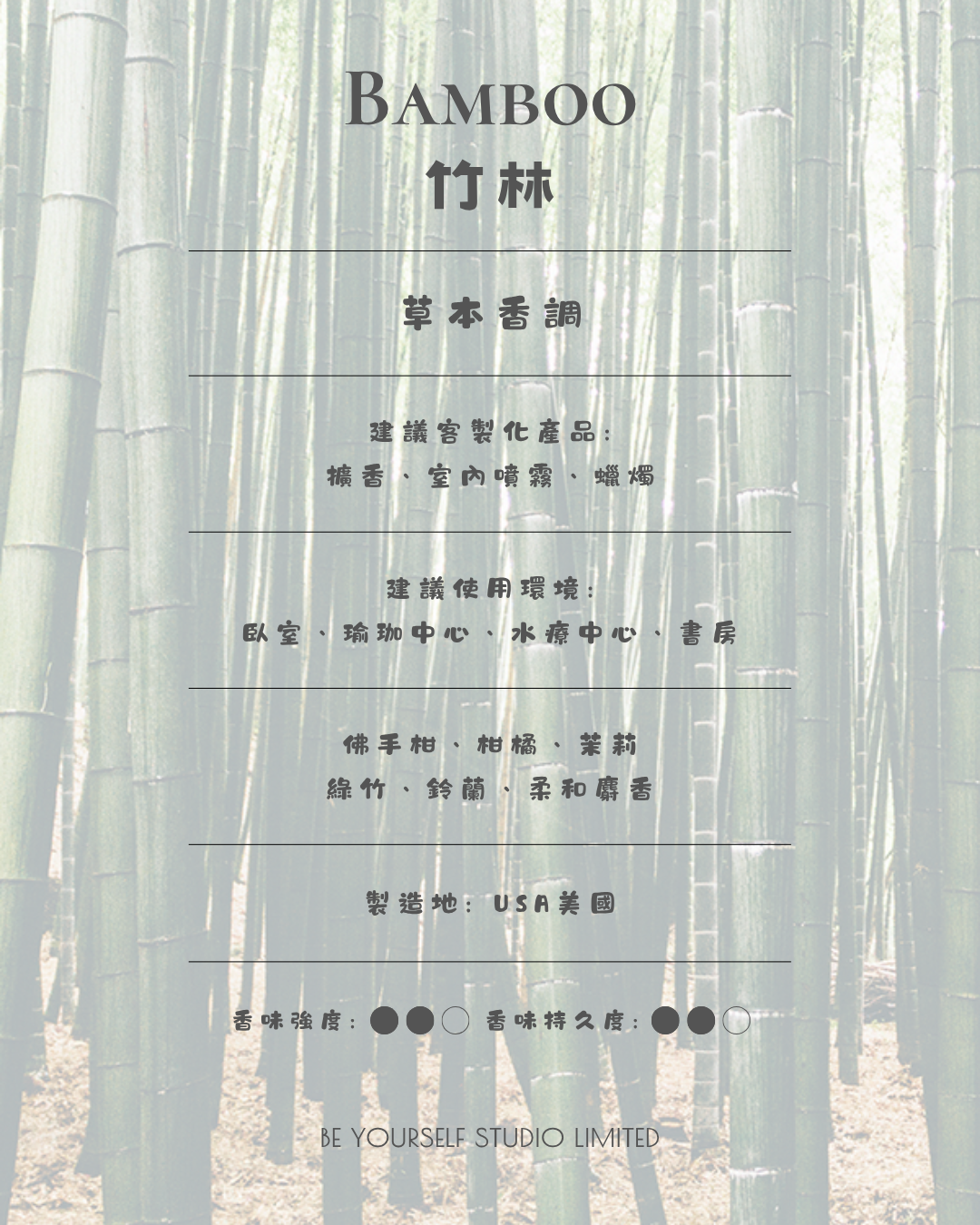 【香氣篇】Bamboo - 竹林