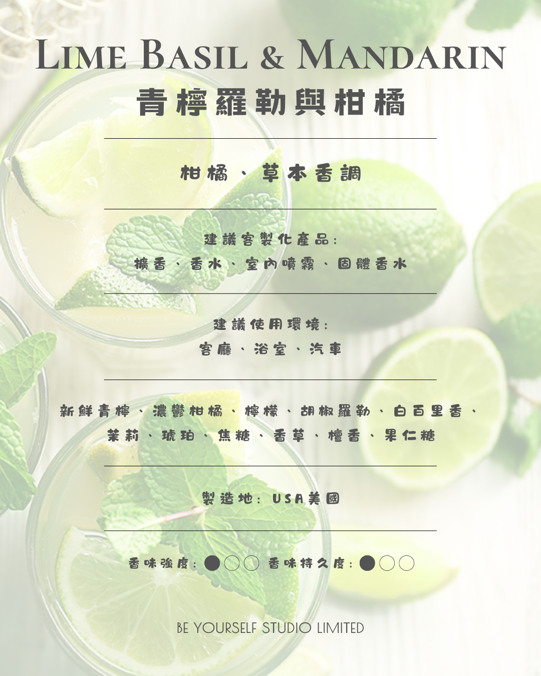 【香氣篇】Lime Basil & Mandarin - 青檸羅勒與柑橘