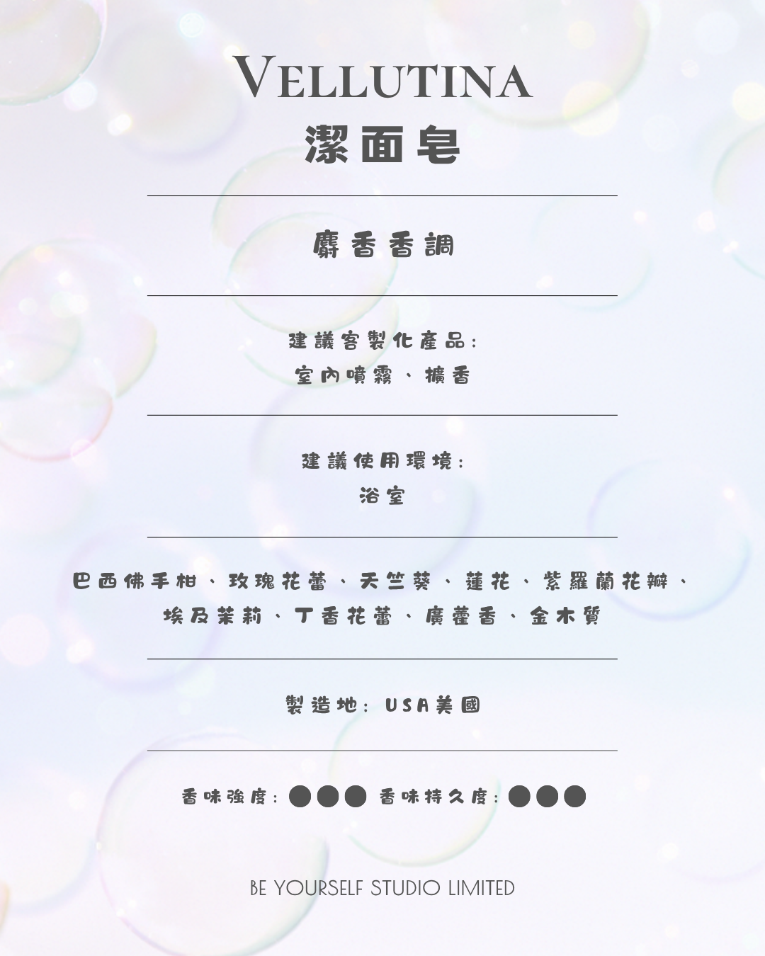 【香氣篇】Vellutina - 潔面皂