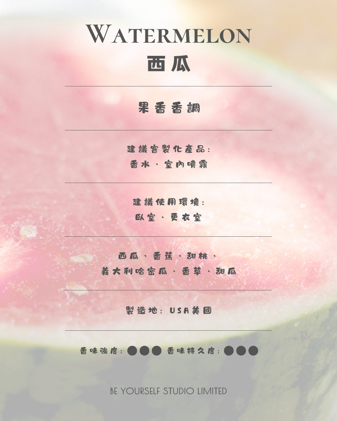 【香氣篇】Watermelon - 西瓜