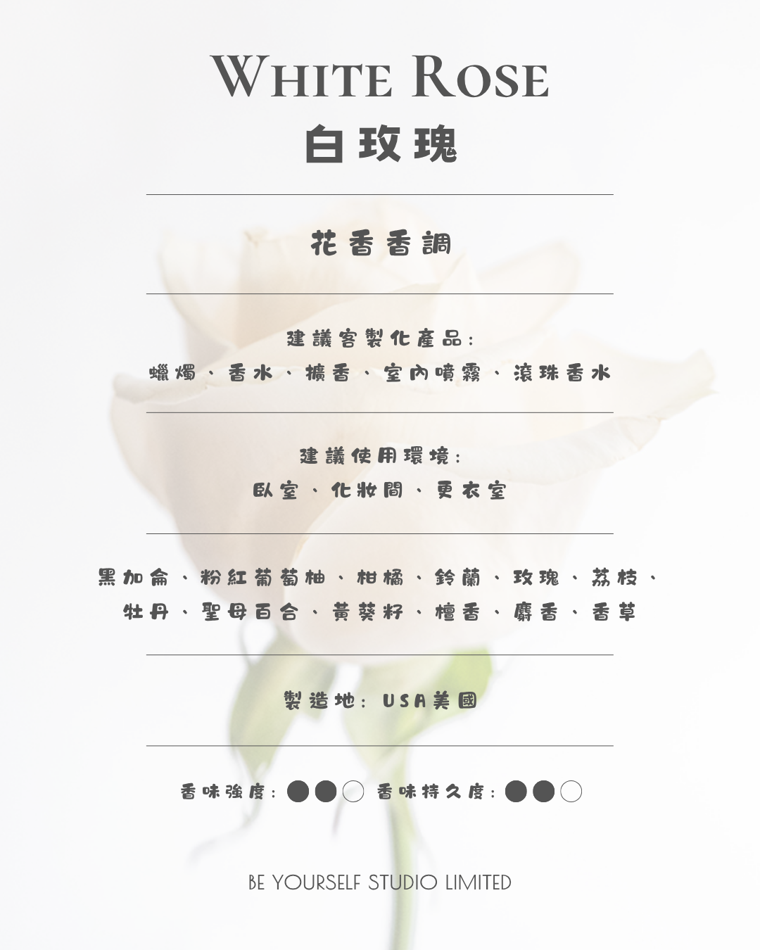 【香氣篇】White Rose - 白玫瑰