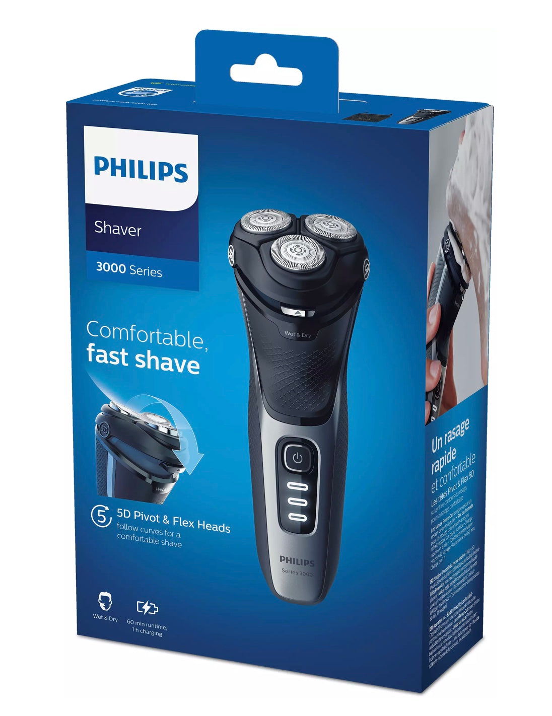 【Philips 飛利浦】S3231/52 3000系列 乾濕兩用電鬚刨 [香港行貨 | 2年保養]