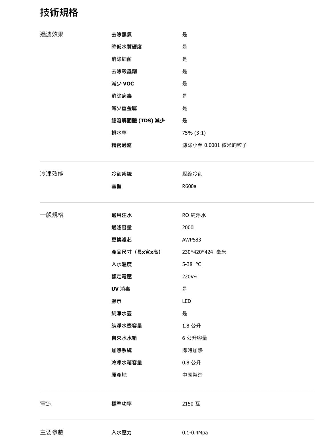 【Philips 飛利浦】ADD6921DG RO純淨冷熱飲水機 [香港行貨 | 2年保養]